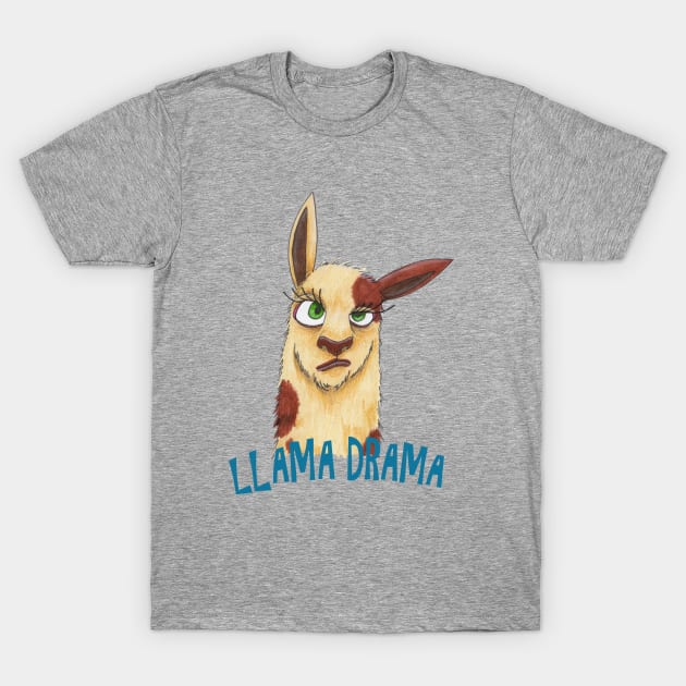 Llama Drama T-Shirt by gaz420